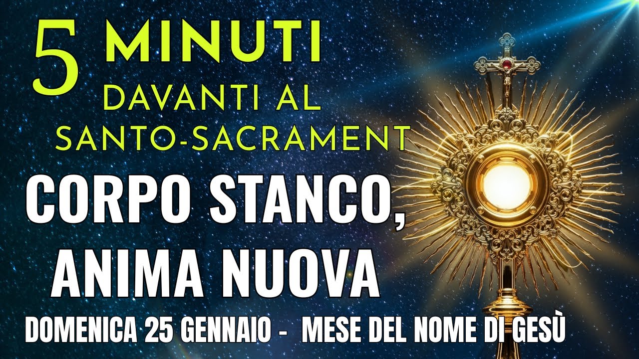 5 MINUTI CON GESÙ SACRAMENTATO- La Bellezza Segreta dell'Età che Avanza