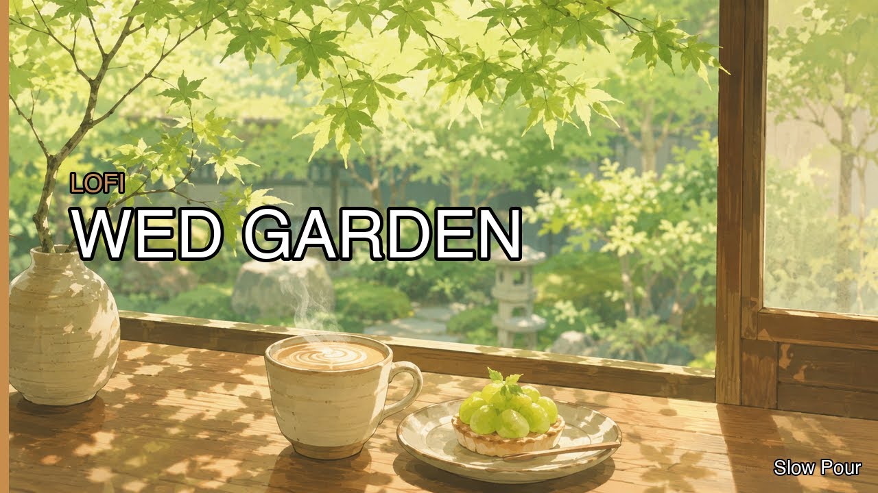 Lofi Cafe Music 2026 🌿 Wednesday Late Spring Garden Morning Coffee | Mid-Week Peak Focus ☕