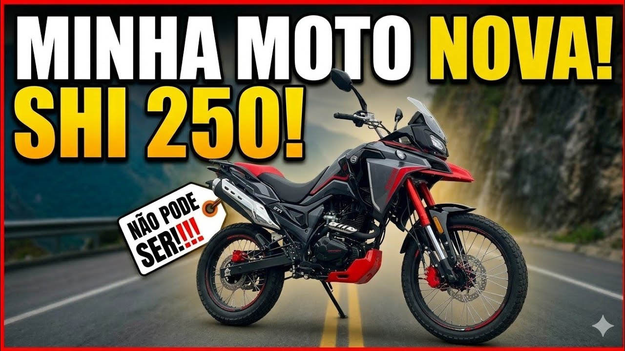 COMPREI MINHA MOTO 0KM! 😱 Shineray SHI 250 - Vale a pena?