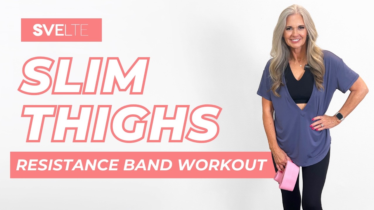 Тренировка для стройных бедер | Уменьшение целлюлита и сжигание жира | Эластичная лента по желани...