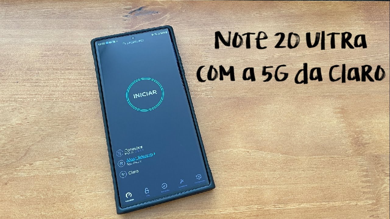 Galaxy Note 20 Ultra: Teste da rede 5G da Claro depois da atualização para o Android 11