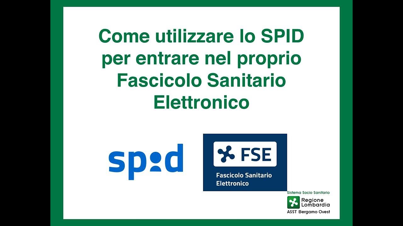 Entrare nel proprio FSE con lo SPID.