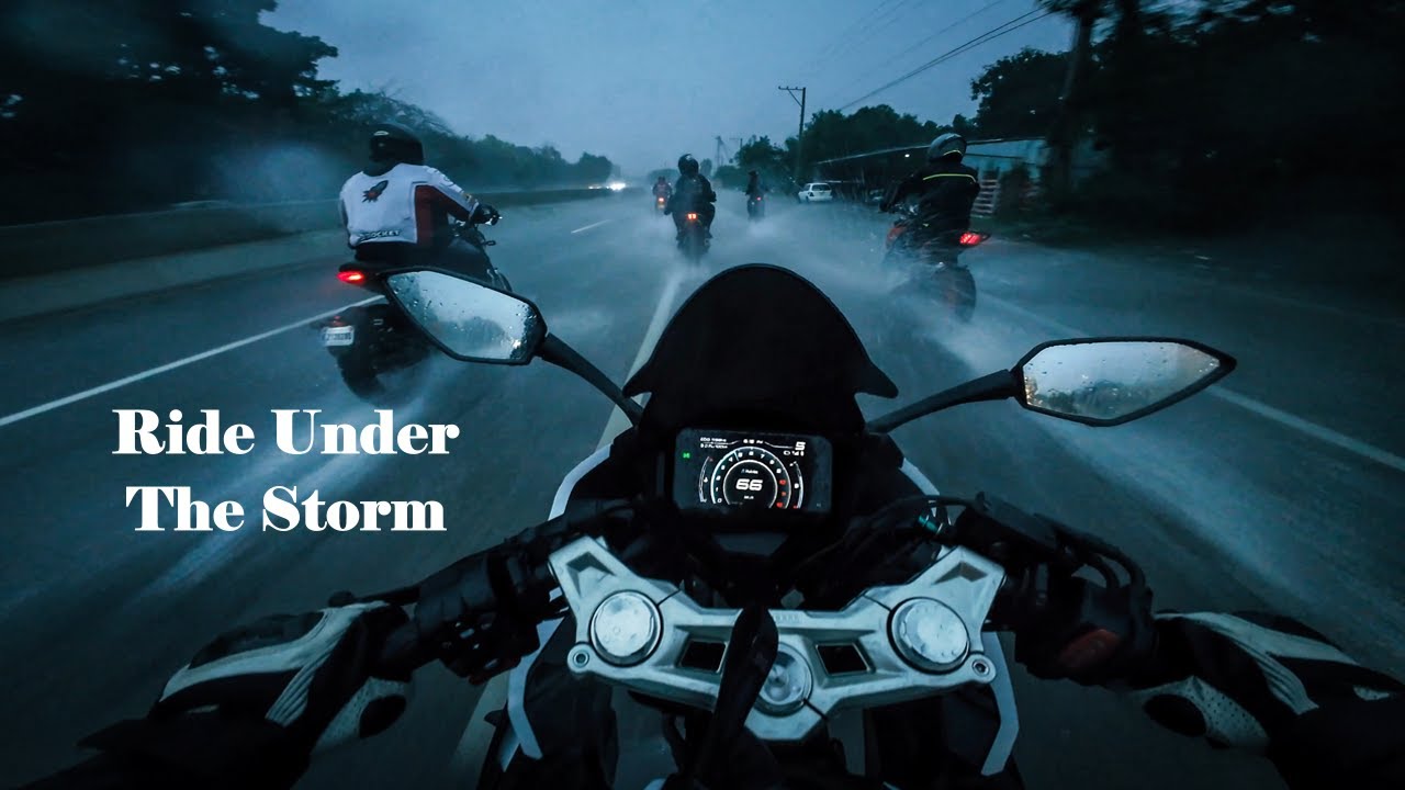 Ride Under The Storm With Lofi | DJI Osmo Action 4 | CFMOTO 300SR YOSHIMURA R77 [POV 4K]