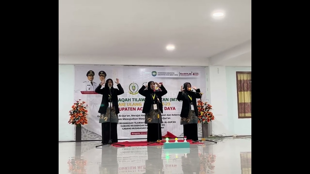 JUARA 1 SYARHIL QUR’AN PUTRI || “MUSABAQAH TILAWATIL QUR’AN (MTQ) “ KABUPATEN ACEH BARAT DAYA