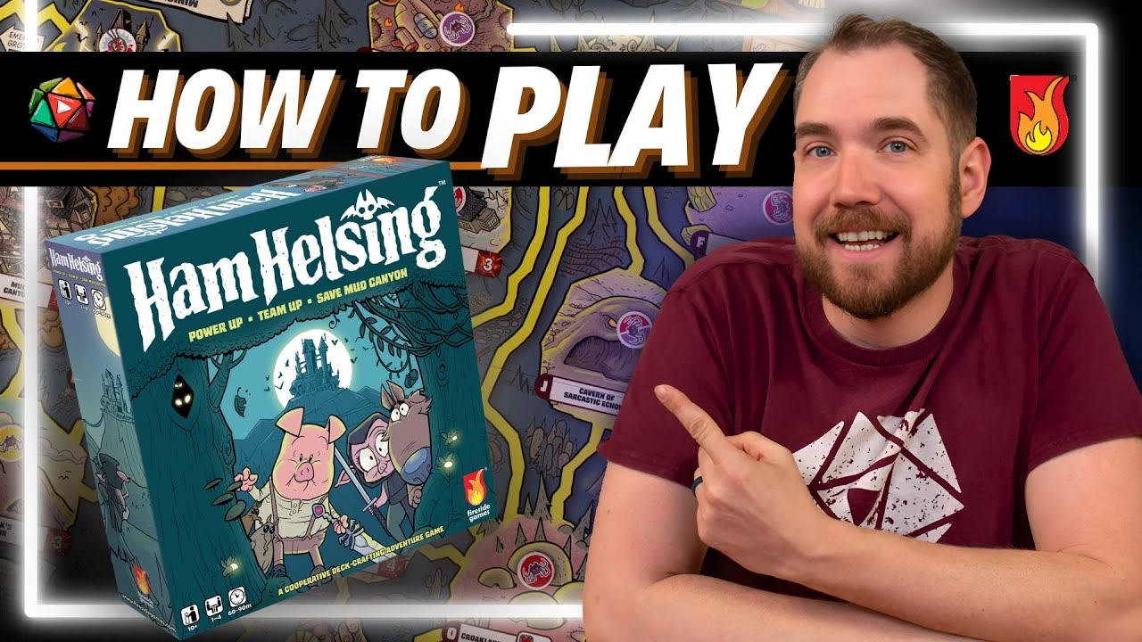 Научитесь играть в HAM HELSING | Объединяйтесь, чтобы спасти Мад-Каньон | Руководство по настольн...