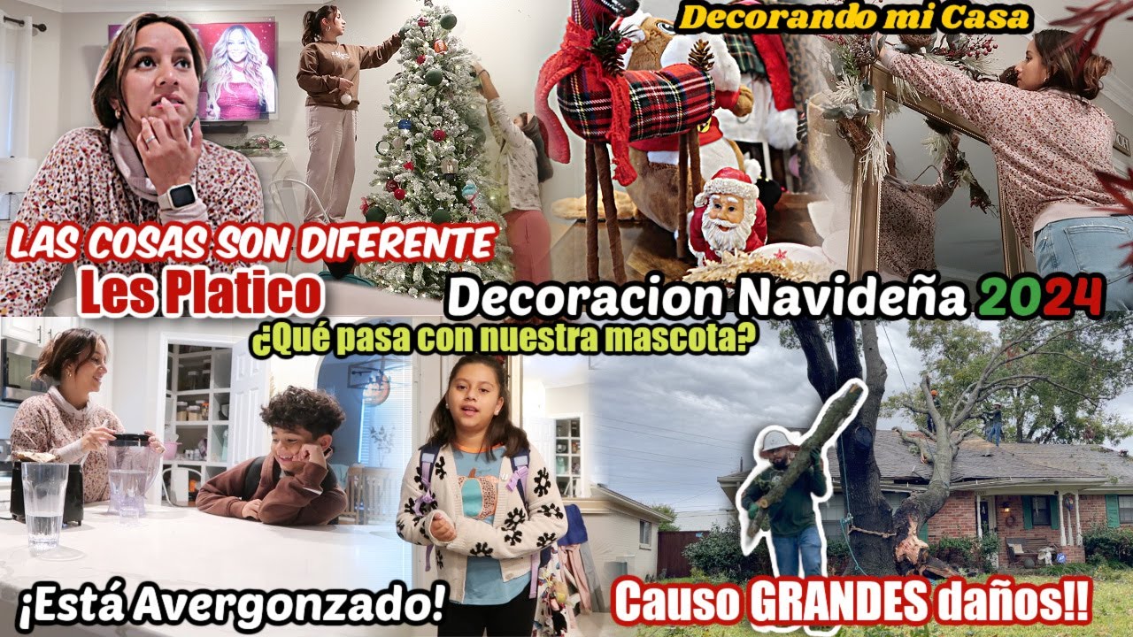 Decorando NUESTRA CASA para LA NAVIDAD ￼2024‼️ PRIMER AÑO QUE PASA ESTO🤔| LE CAYÓ ENCIMA