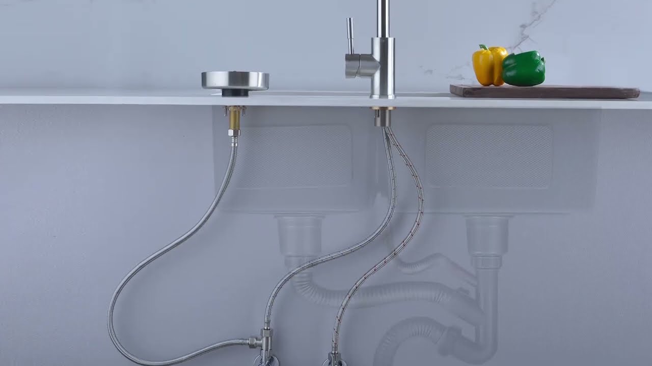 How to Install Glass Rinser for Kitchen Sink, FONTOP Cup Washer
