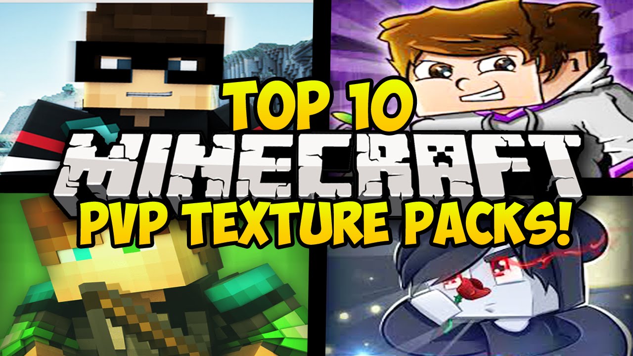 TOP 10 MINECRAFT PVP TEXTURE PACKS FOR MINECRAFT! (Huahwi, Grapeapplesauce, & More) (Resource Packs)