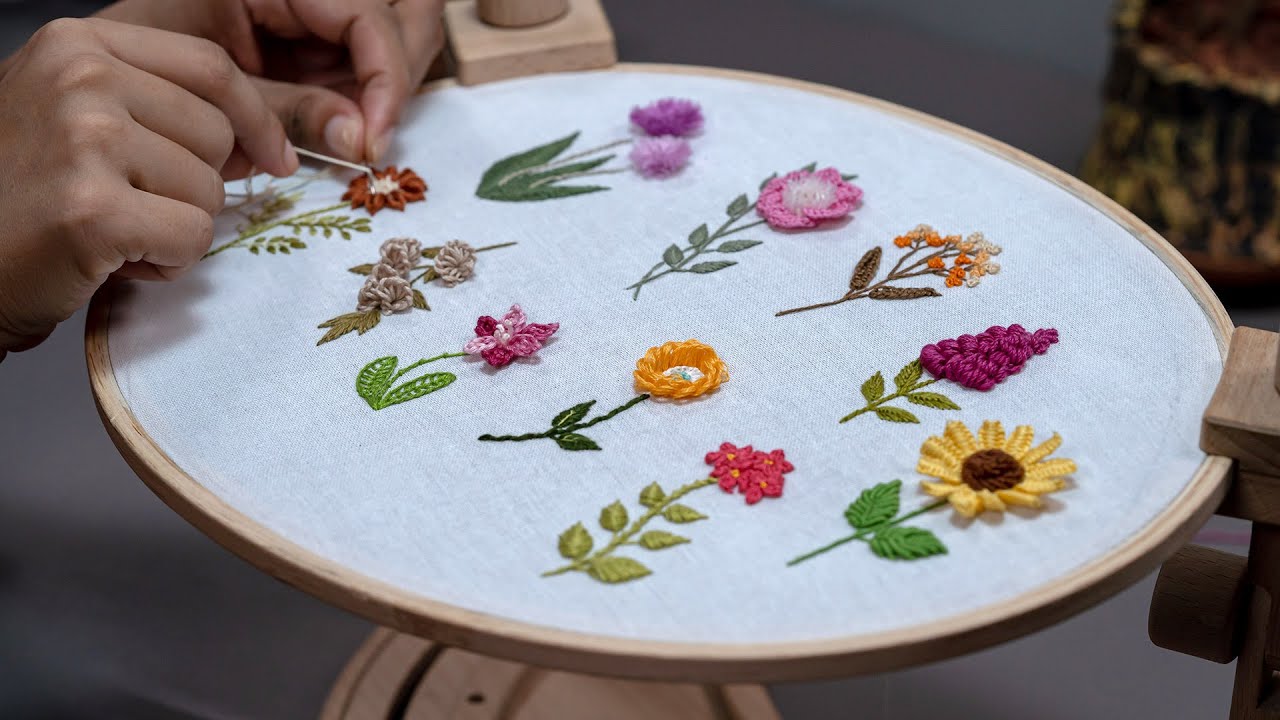 10 Stunning Flower Designs Tutorial - Quick Video