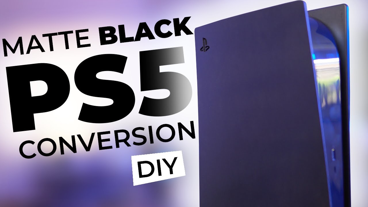 Индивидуальная матово-черная переделка PS5 (сделай сам)