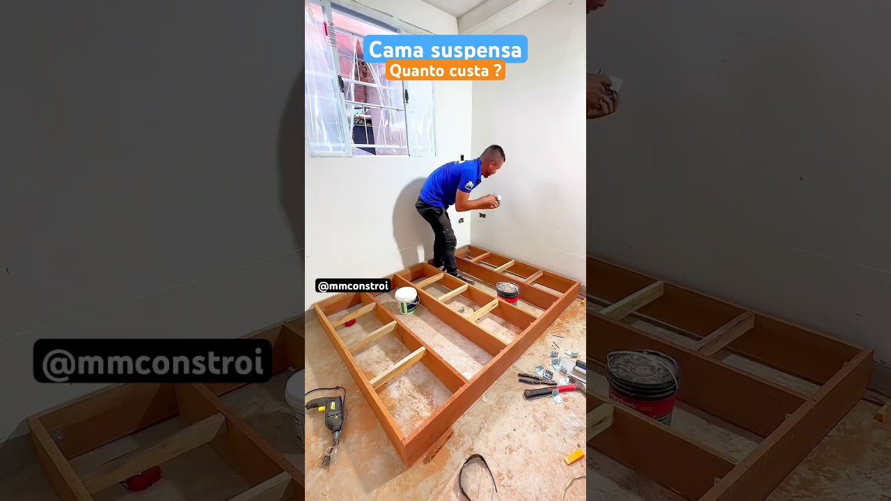 Quanto custa fazer cama suspensa , flutuante de madeira