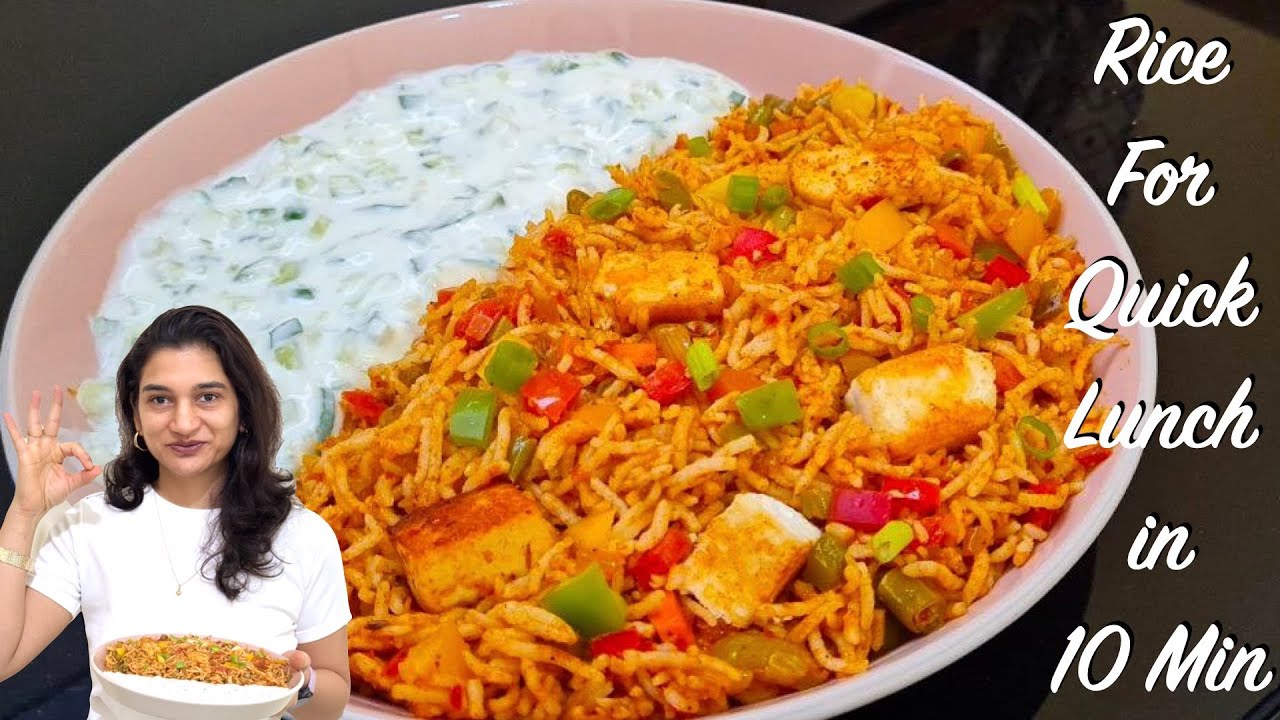 Chilly Garlic Paneer Rice for Quick Lunch | Quick Lunch Box in 10 min | Rice Recipes |Easy Dinner