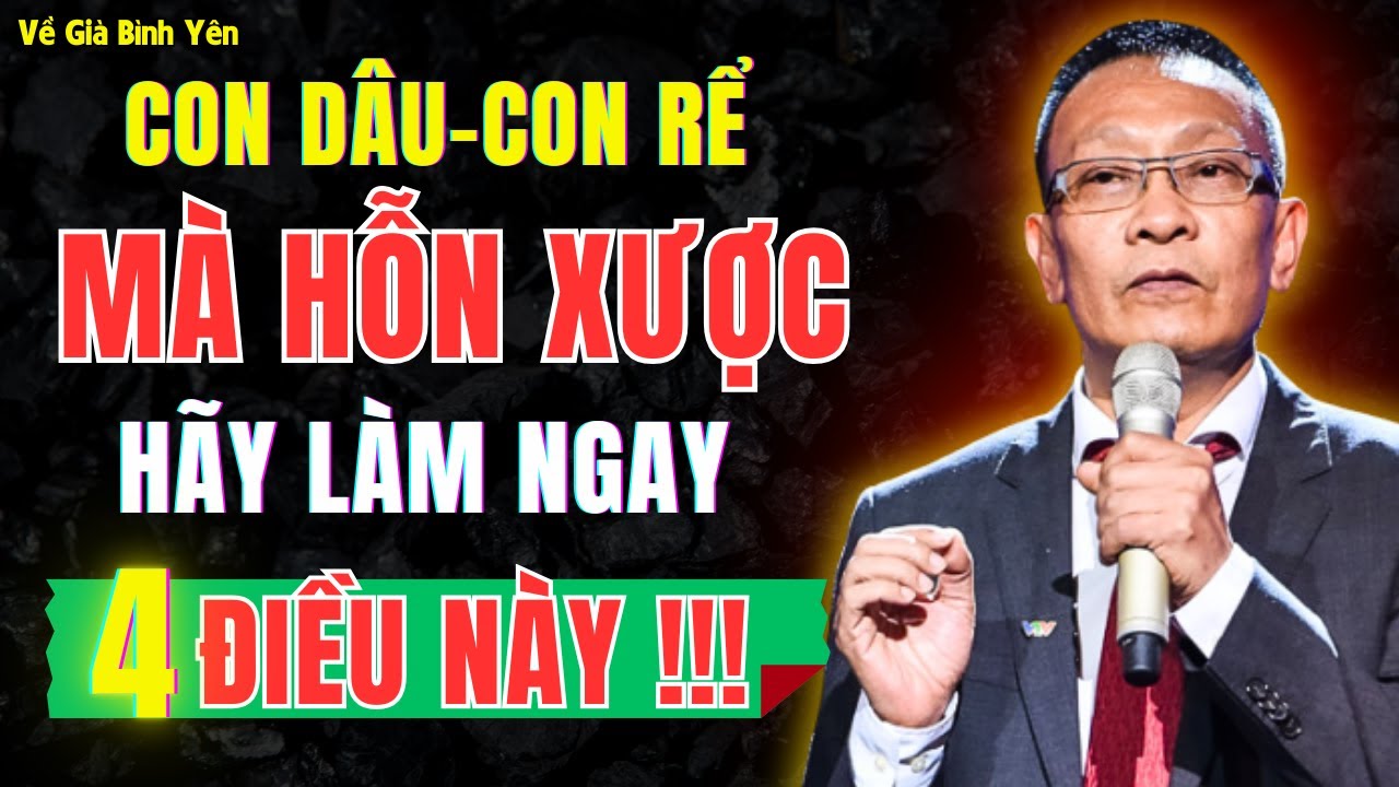 Tuổi Già sau 50 tuổi, Khi Con Dâu Con Rể KHÔNG TÔN TRỌNG Bạn, Hãy Làm Ngay 4 Điều Này ! #tuổigià