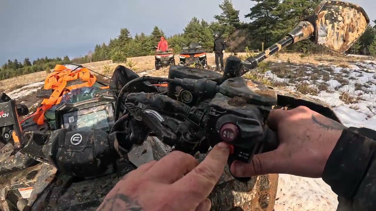 ATV CF 625 Turing stuck  in MUD