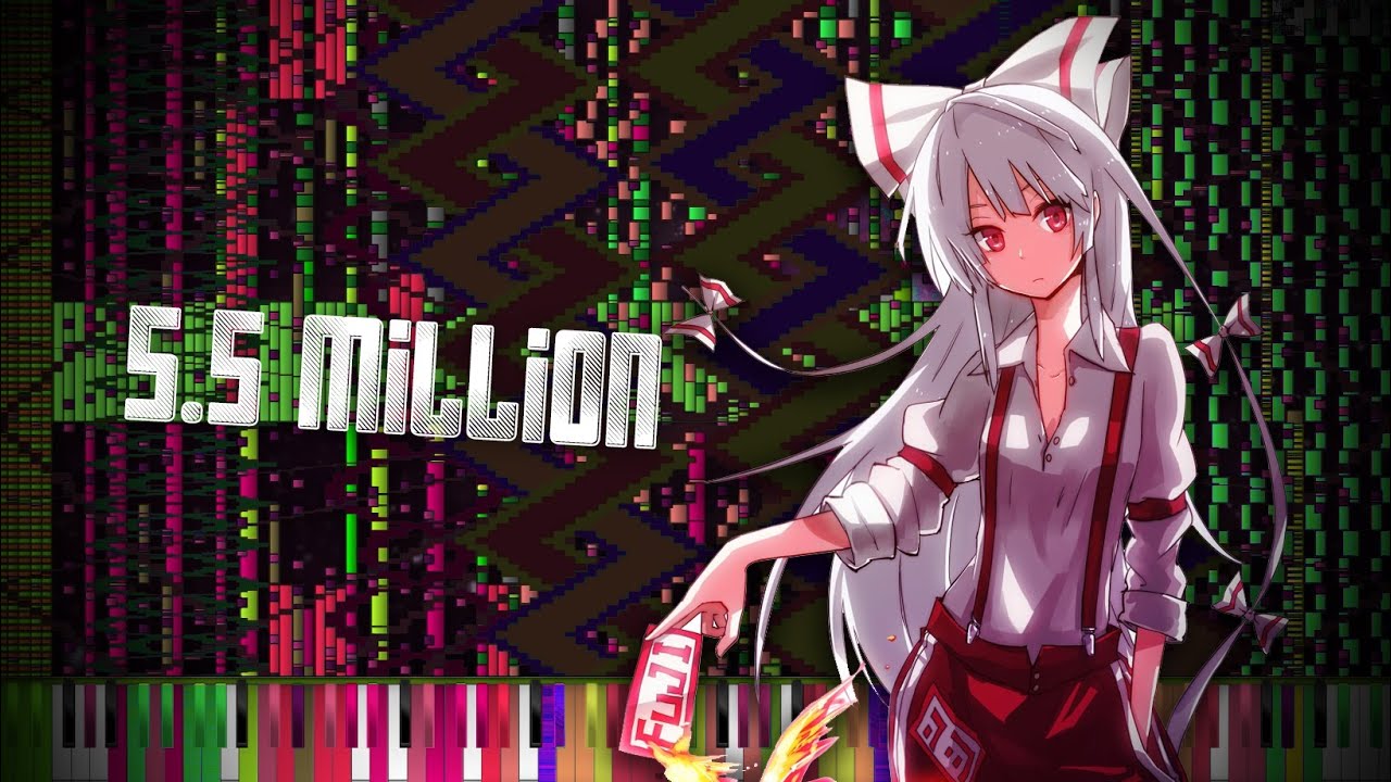 PFA: Touhou 8 - Reach for the Moon ~ Immortal Smoke | 5.5 Million Notes! | Black MIDI