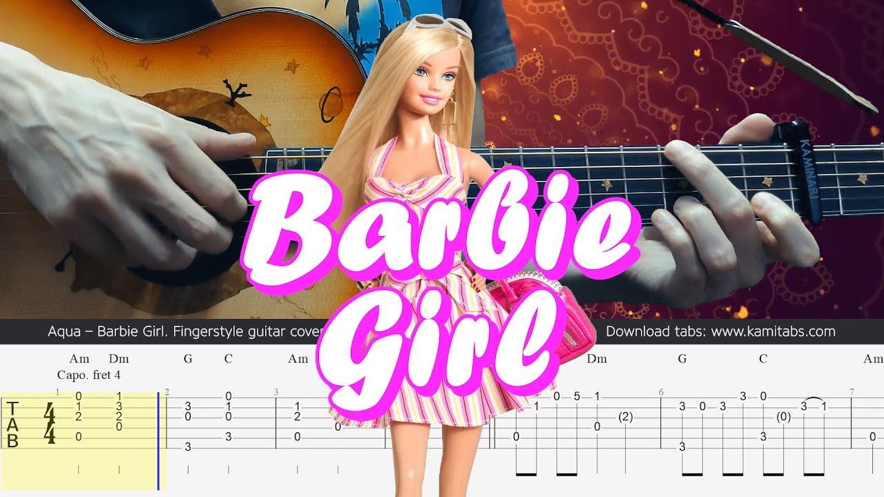 Aqua – Barbie Girl. Fingerstyle Guitar Tabs
