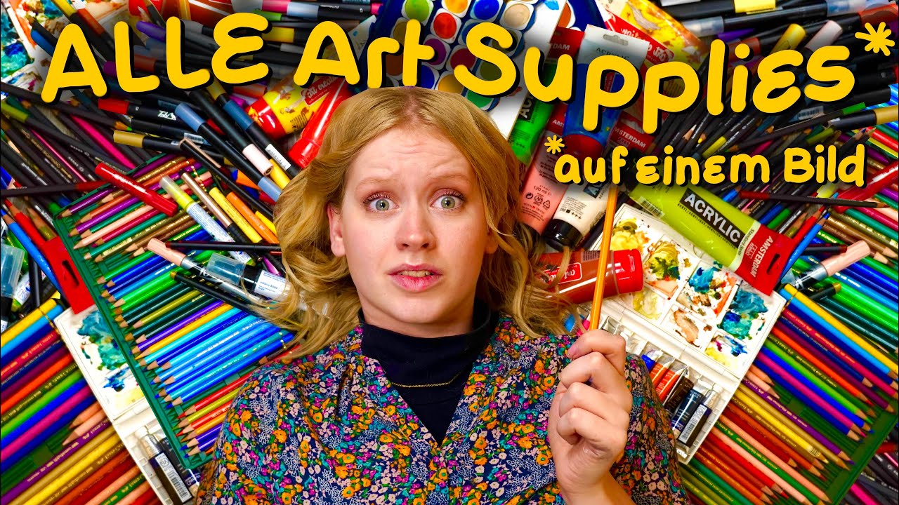 900+ KUNST MATERLIALIEN für ein Kunstwerk! Art Challenge