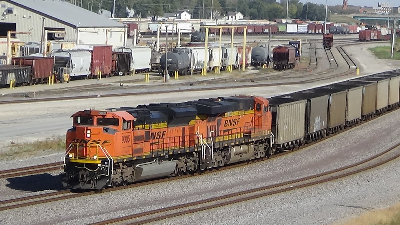 BNSF Galesburg Yard and trains at various locations October 9, 2024
