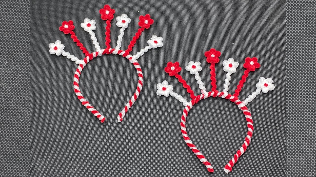 DIY | Cara Mudah Membuat Bando Kawat Bulu Merah Putih Untuk Hari Kemerdekaan