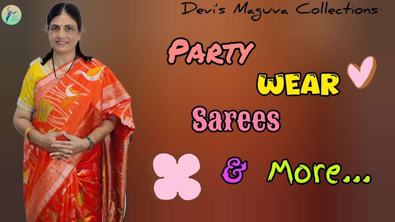 💫Party wear sarees and more@Devi's Maguva Collections ||7396841375 #saree