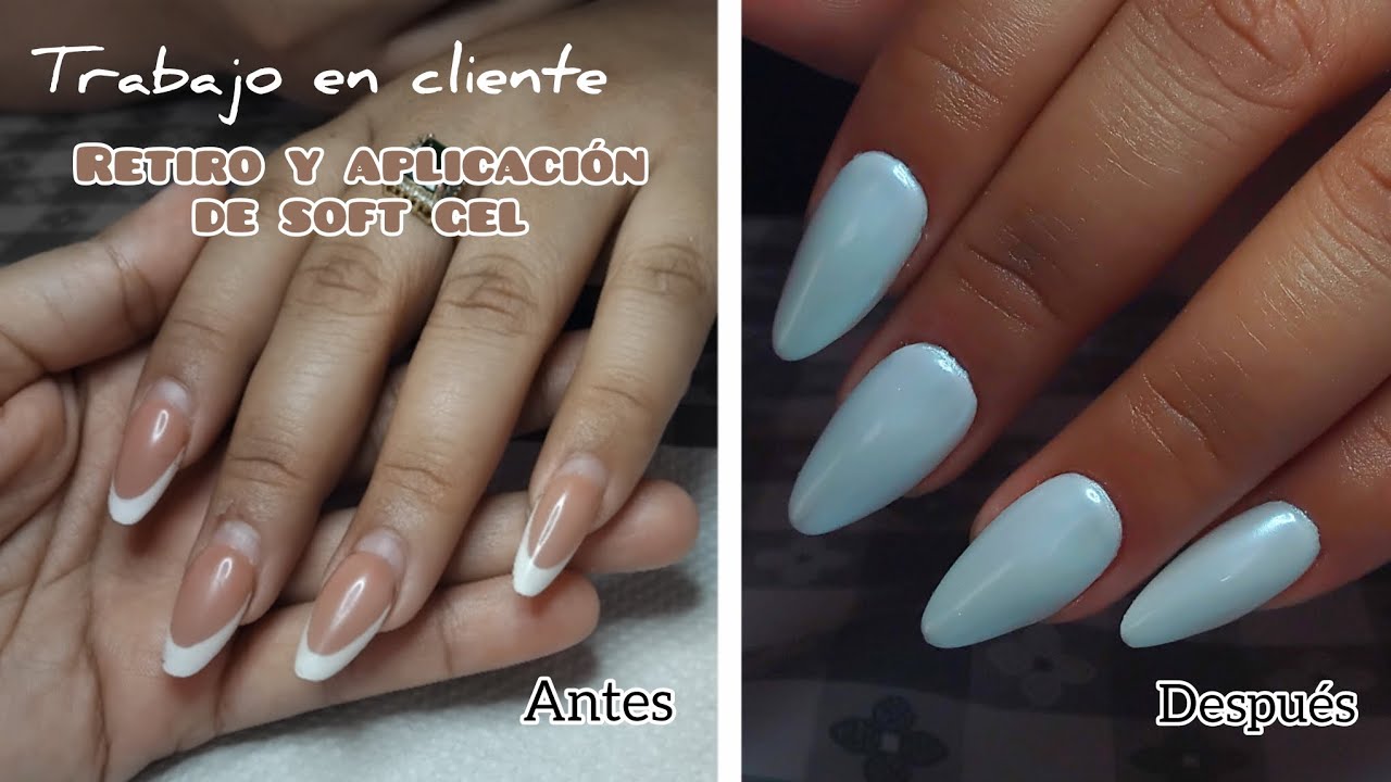 RETIRO DE SOFT GEL Y APLICACION NUEVA | TRABAJO EN CLIENTE | JELLY TIPS, SOFT GEL PASO A PASO FACIL