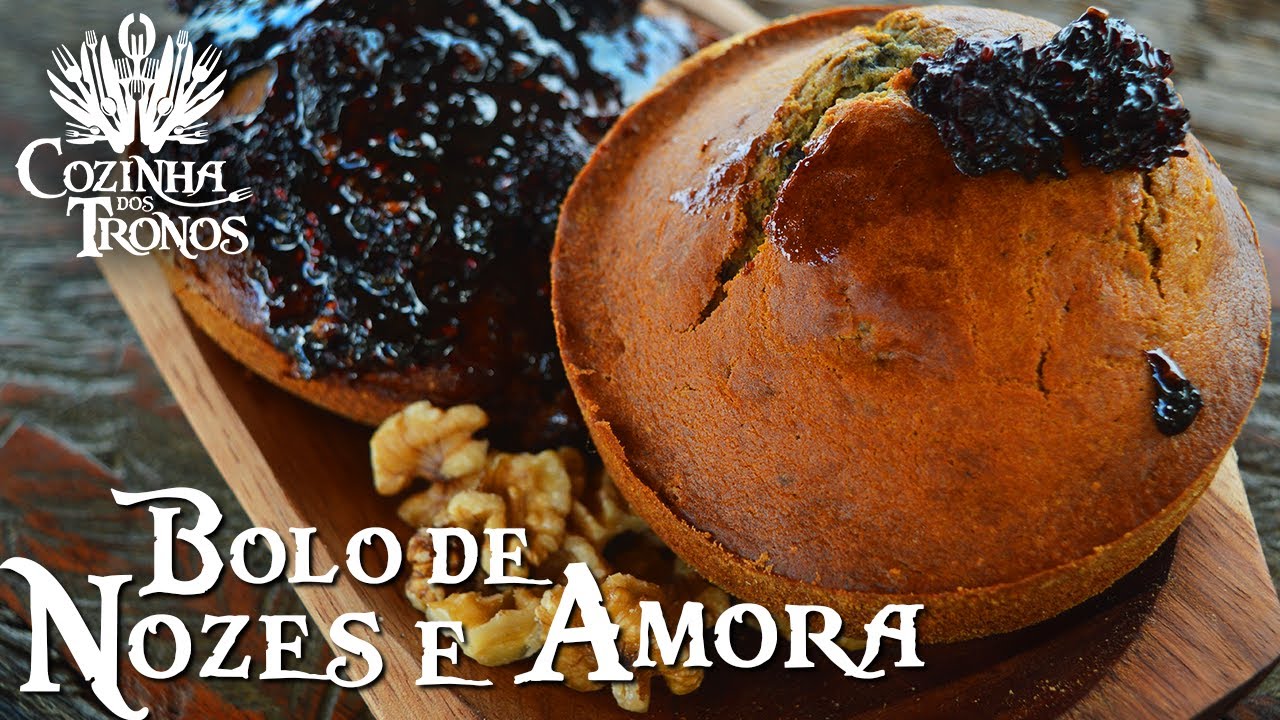 BOLO DE NOZES E AMORA | Cozinha dos Tronos