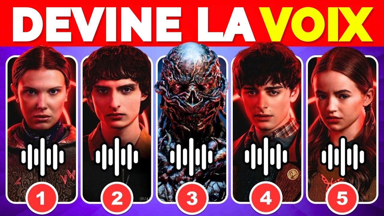 Devine la VOIX des personnages de Stranger Things – Saison 5 😈🔊