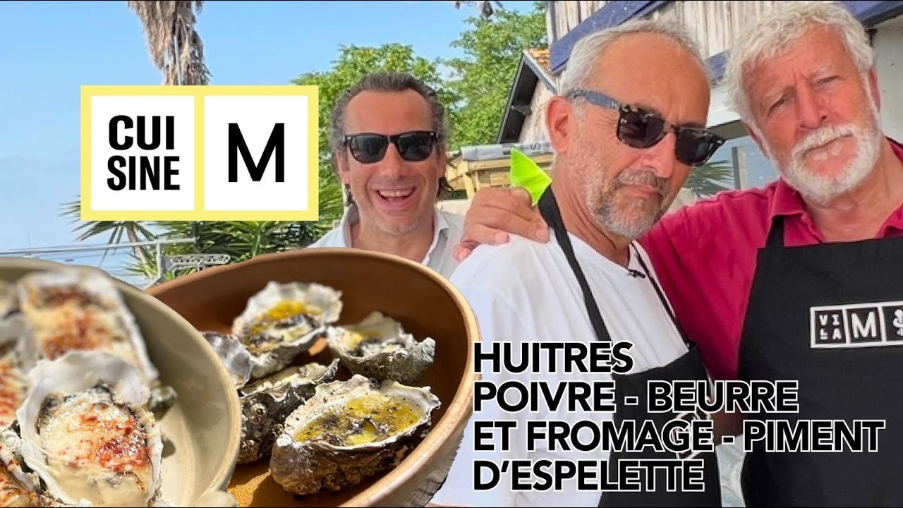 Huîtres Poivre Beurre et Fromage Piment d'Espelette | Michel Portos | Cuisine M