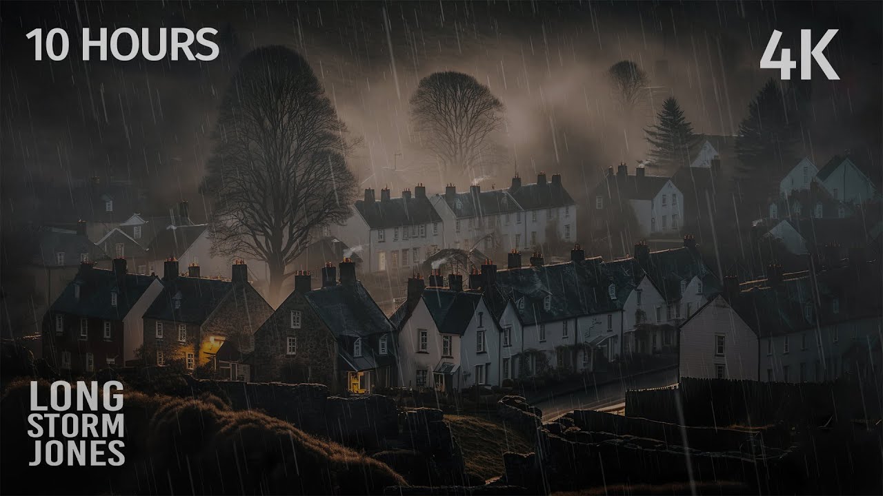 Soothing Scottish Highlands Rainstorm | 10 Hours of Thunder & Rain Ambience for Deep Sleep