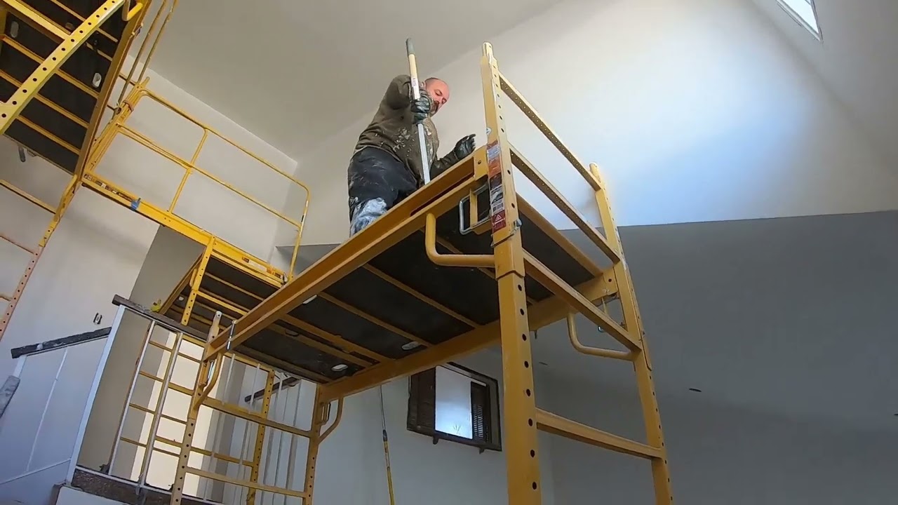 Painting high vaulted ceilings