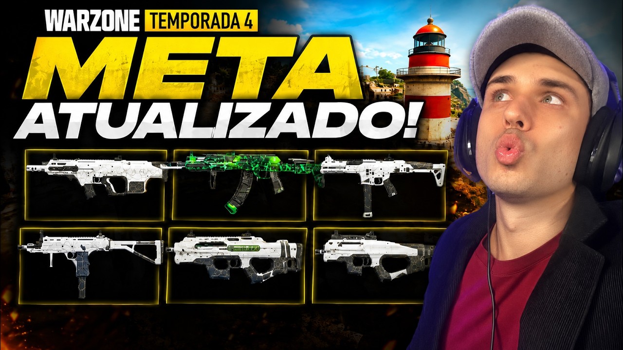NOVO META da TEMPORADA 4! As 6 MELHORES ARMAS do WARZONE