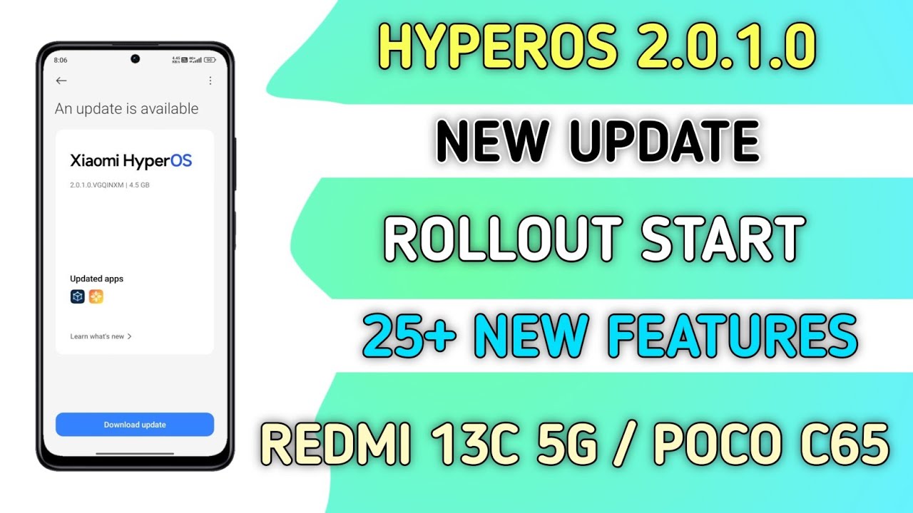 Redmi 13c 5g Hyperos 2 | Poco C65 Hyperos 2 | Poco C65 Hyperos 2.0 Update New Features