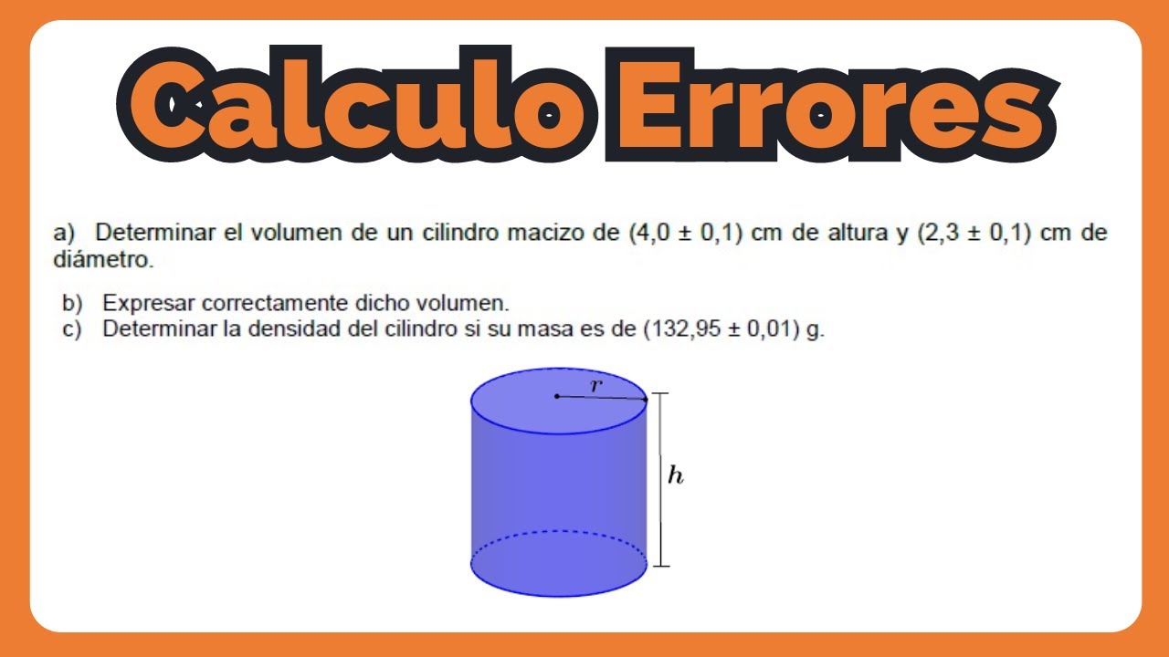 PROPAGACION DE ERROR EN UN CILINDRO