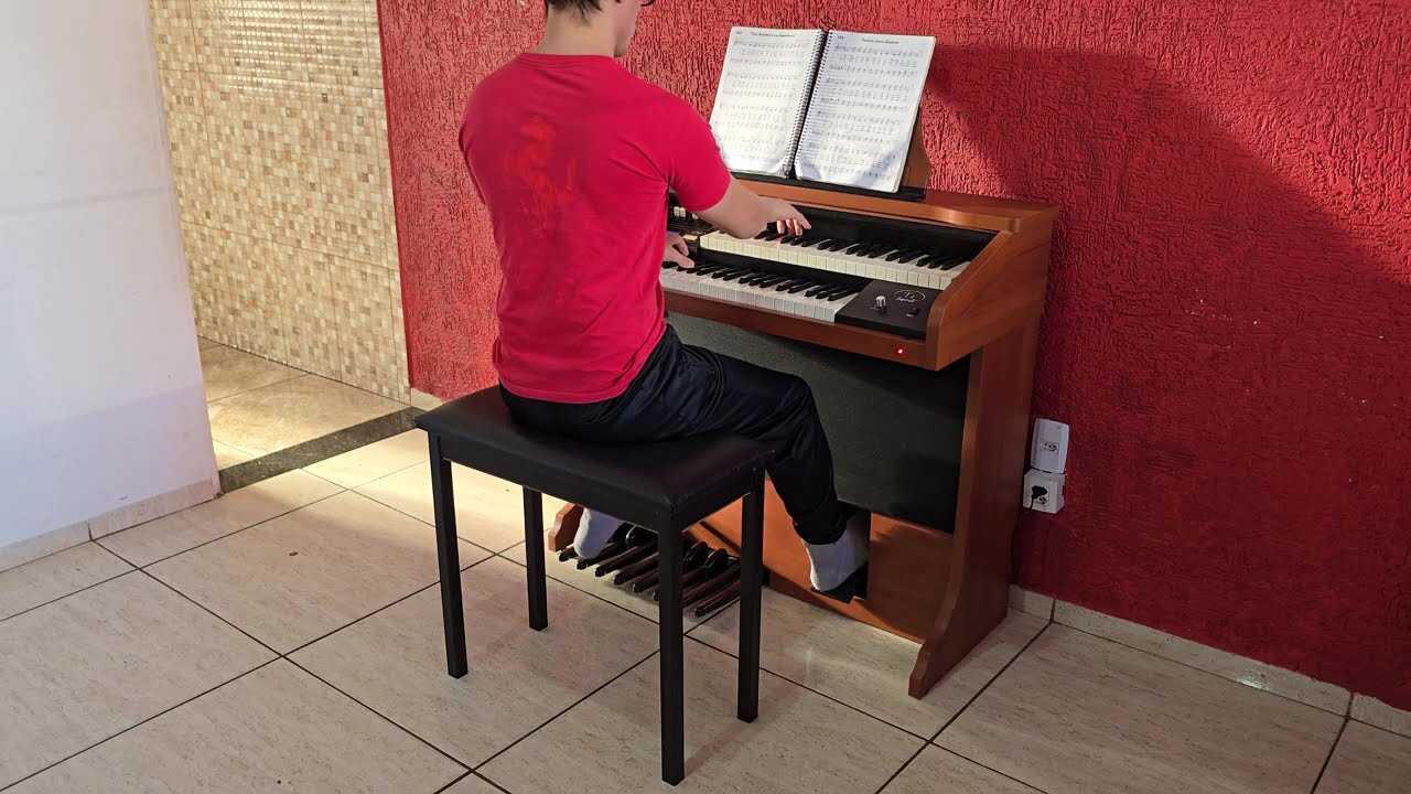Hinário 5 - Culto - Hino 195 - Senhor, estou disposto - Órgão Tokai T1 Spinet