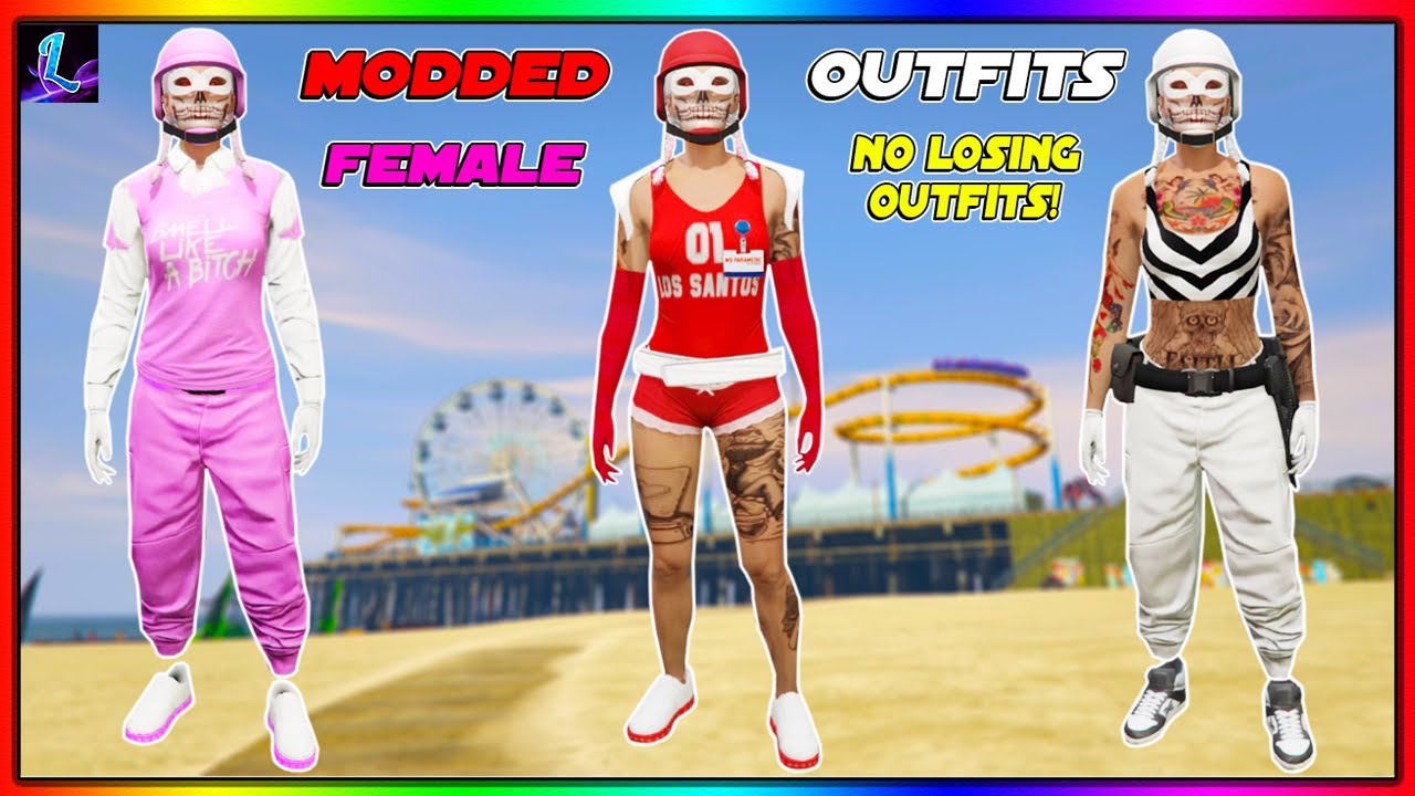 GTA 5 ONLINE HOW TO GET MULTIPLE FEMALE MODDED OUTFITS! NO TRANSFER GLITCH GTA 5 Clothing Glitches!