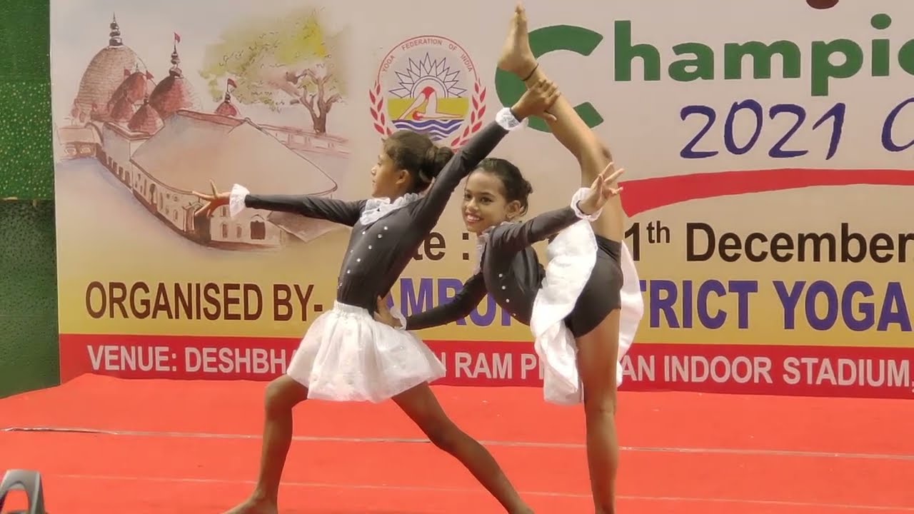 Artistic Yoga Pair by Tezpur students
