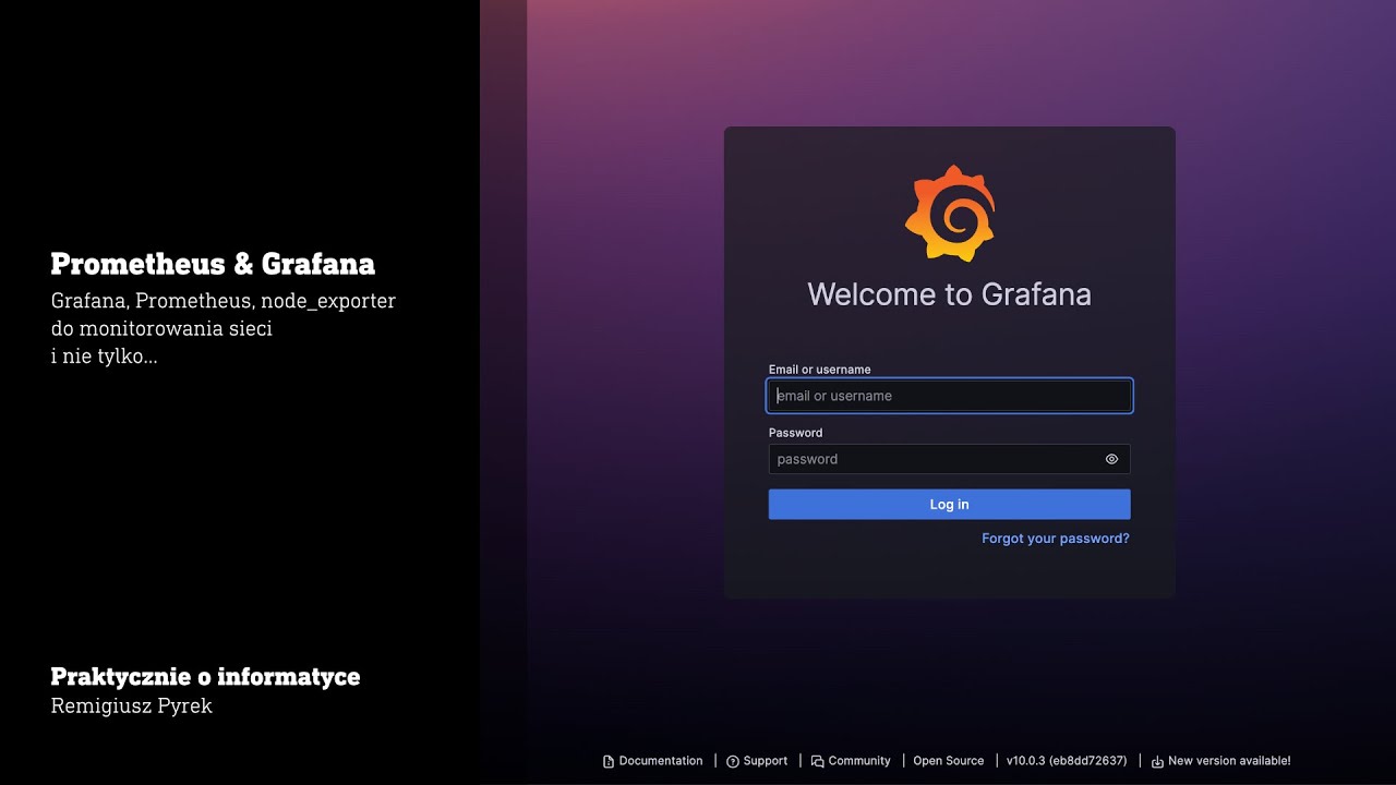 Prometheus i Grafana oraz node_exporter