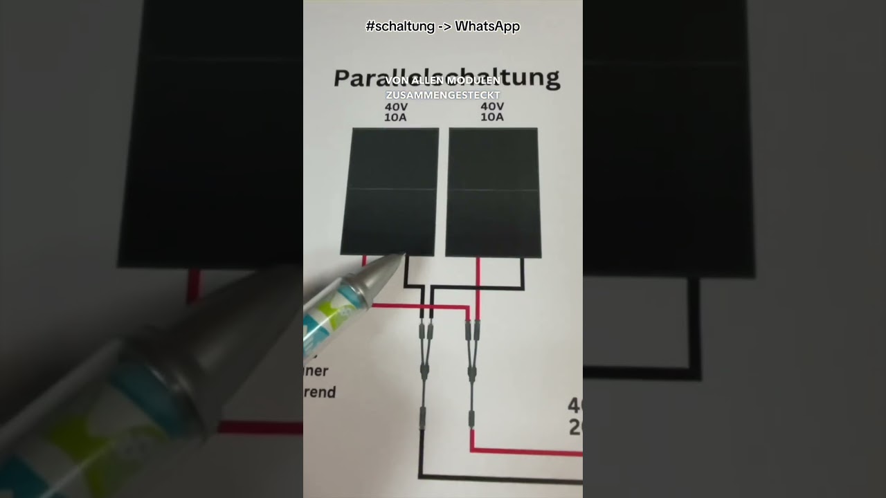 Mehr Module am Balkonkraftwerk anschlie&szlig;en - Reihen-Parallelschaltung Solarmodule