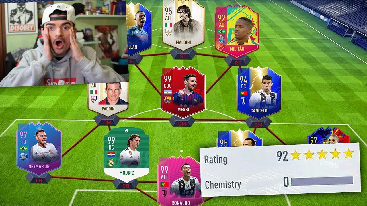 [EPICO] SQUADRA CON 0 D' INTESA !!! IMPOSSIBILE DRAFT CHALLENGE FIFA 19 ITA