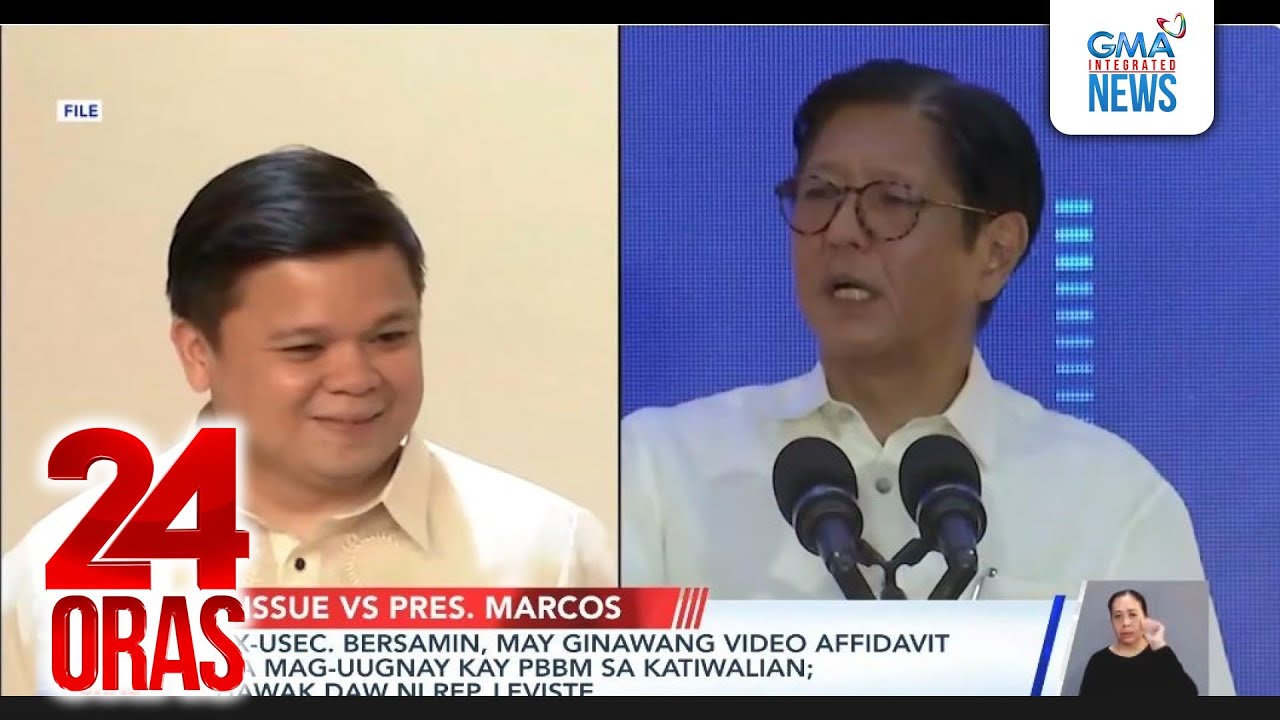 Ex-Usec. Bersamin, may ginawang video affidavit na mag-uugnay kay PBBM sa katiwalian... | 24 Oras