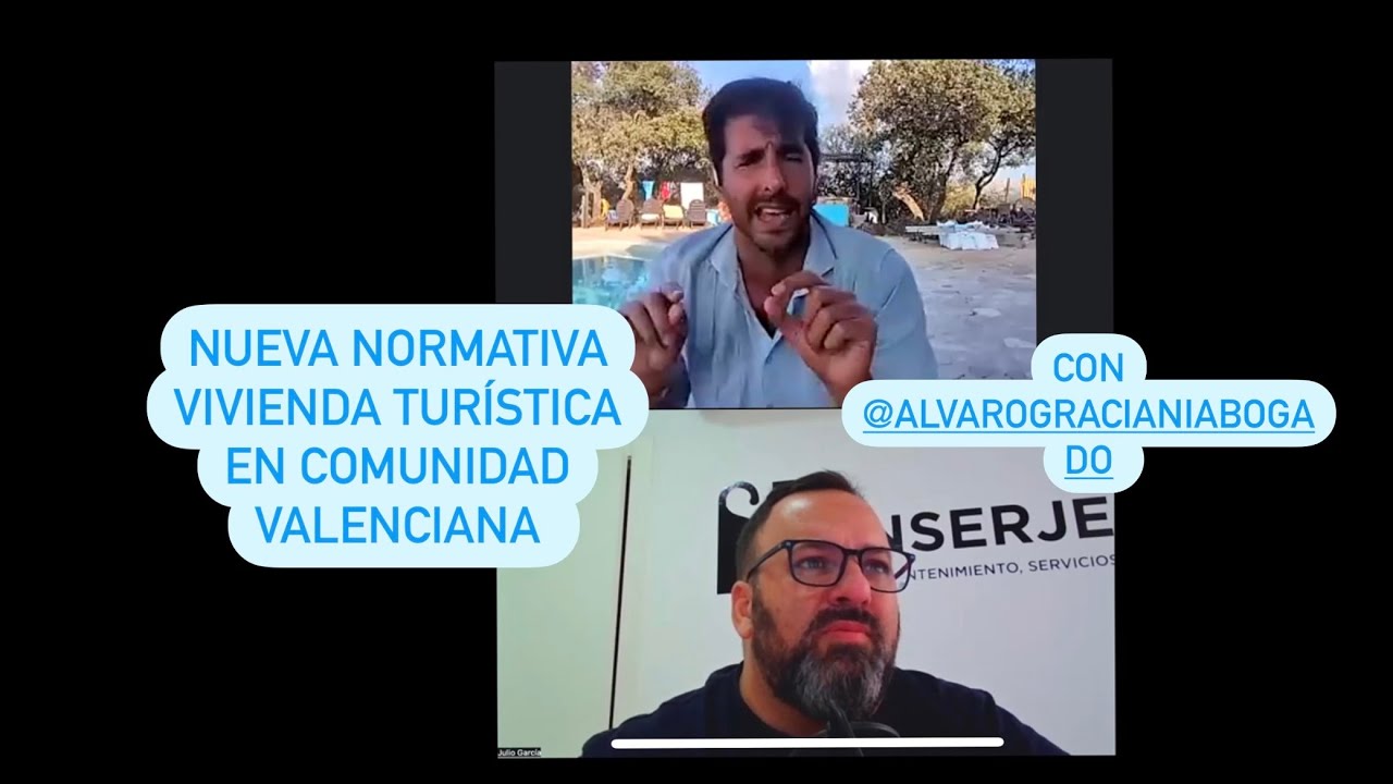 Charla sobre la nueva ley de alquileres turísticos de la Comunidad Valenciana con Álvaro Graciani.
