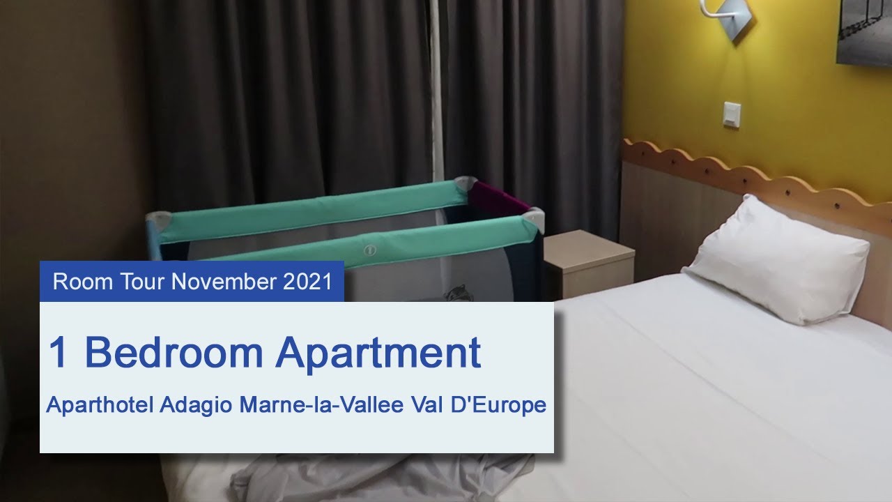1 Bedroom Apartment | Aparthotel Adagio Marne-la-Vallee Val D'Europe | Room Tour | November 2021