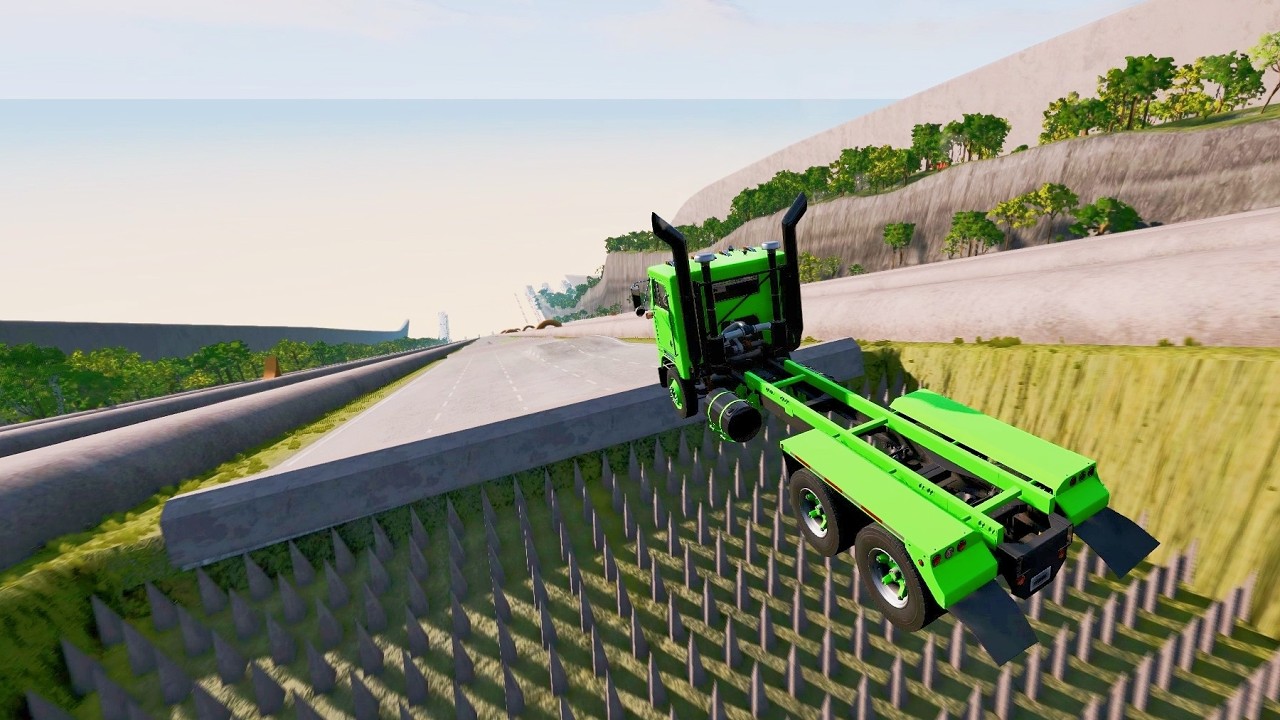 Full Throttle INSANE Long Downhill Mayhem! | BeamNG.drive Epic Crashes & Speed Test #38