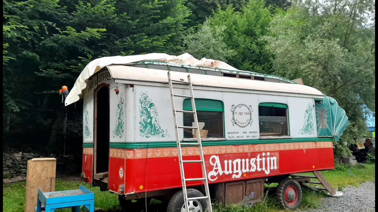 rénovation  de la roulotte buggenhout de Steven et claire