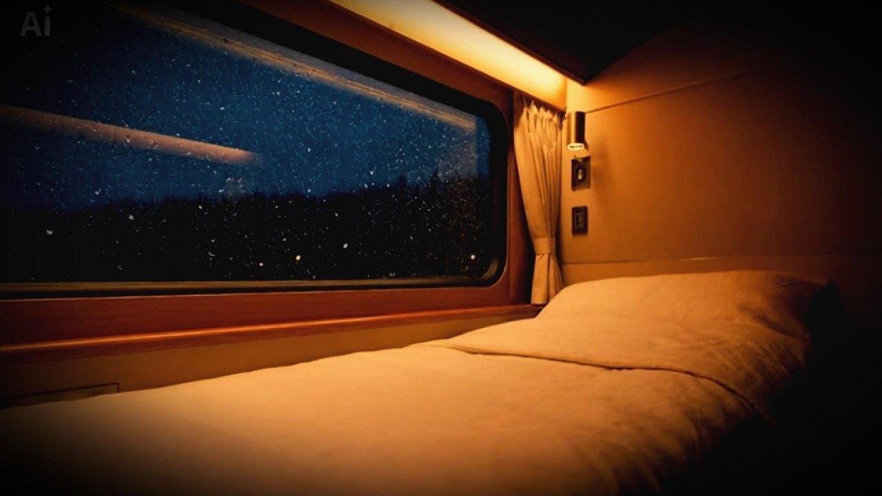 10 Hours Night Train Sounds for Deep Sleep