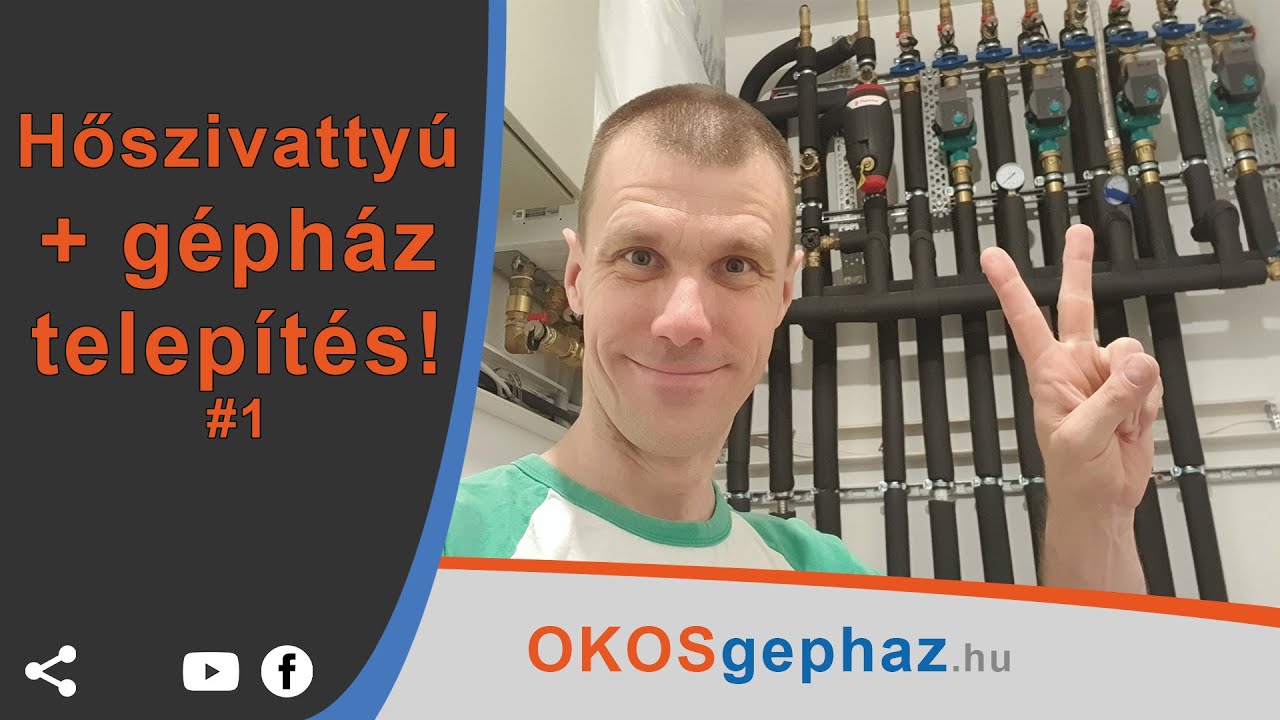 Hőszivattyú és gépház telepítés #1