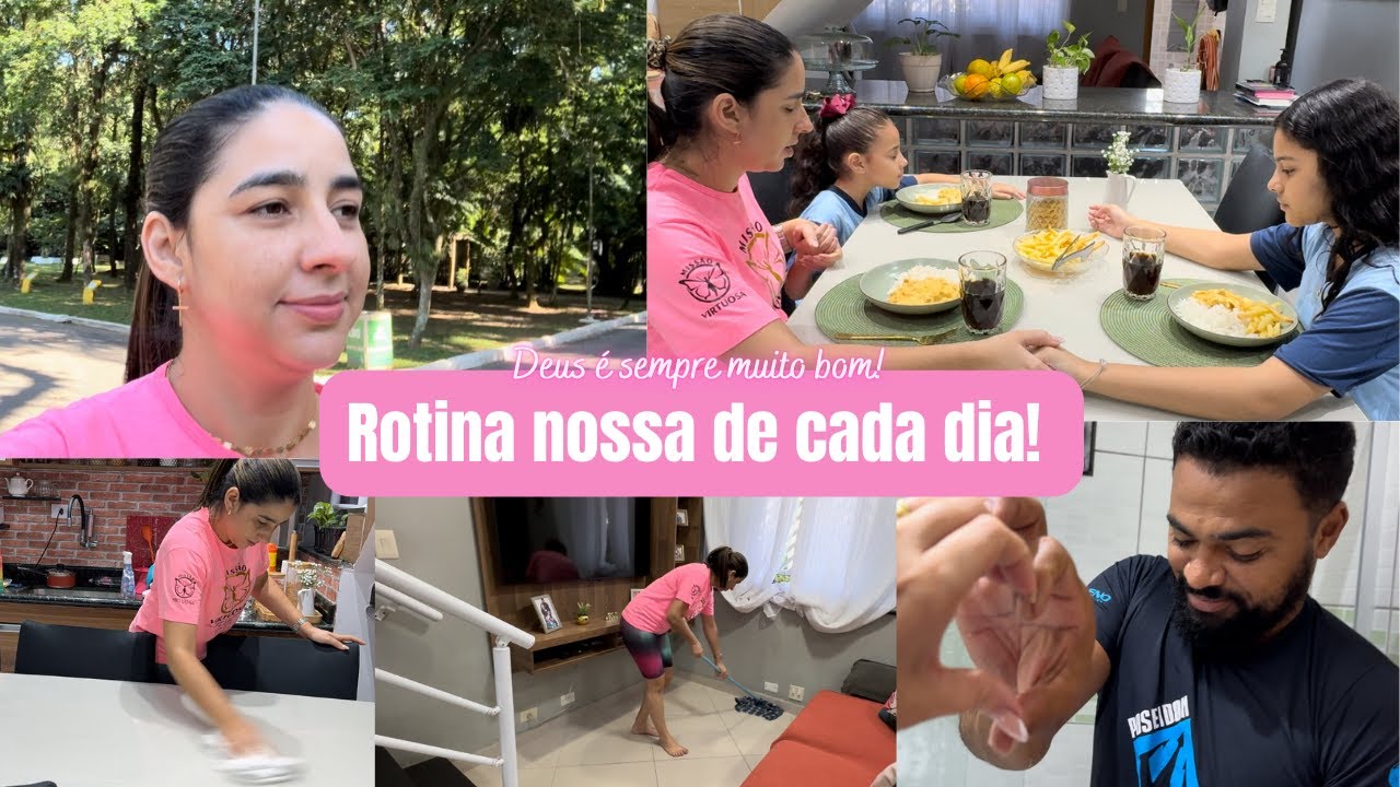 Rotina  dona de casa| Fui mesmo sem vontade| Almoço, limpeza e organização| Cuidei de mim| Recebidos