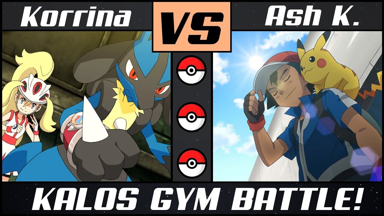 Kalos Gym Battle #3: ASH vs. KORRINA (Pok&eacute;mon Sun/Moon) - Mega Lucario!