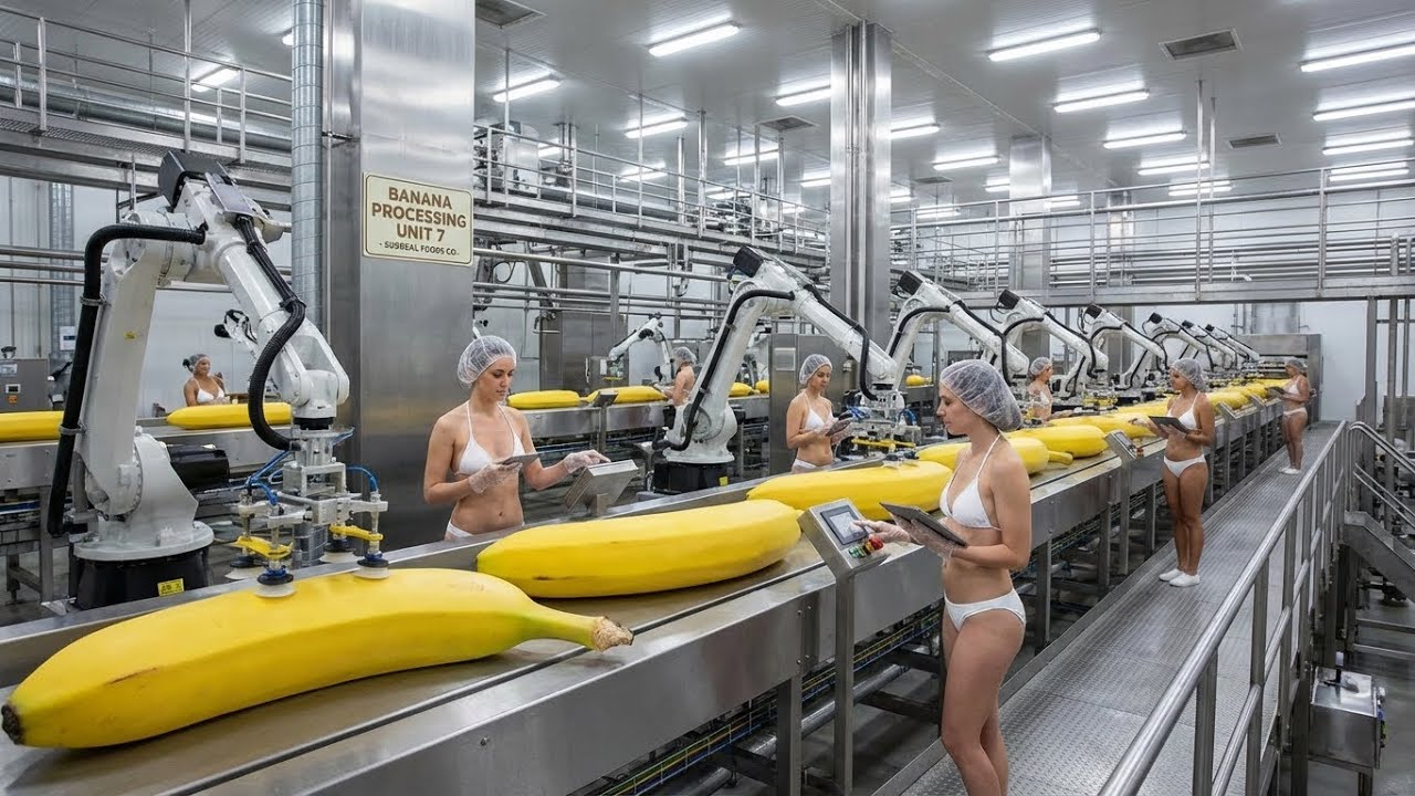 Inside a Banana Bread Factory  | Incredible Automated Production Process | Factory Process