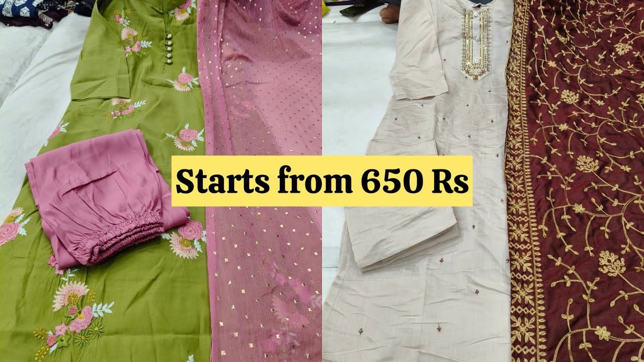 Just 650rs!! Chickpet Bangalore Wholesale Party wear kurti sets | Single Piece Courier Available